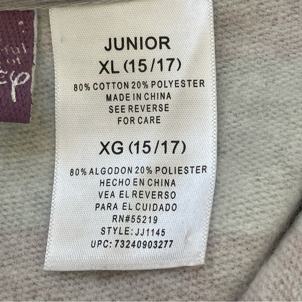 Disney Color Block Zip Front Hooded Jacket Junior Size XL(15-17) - Picture 9 of 9